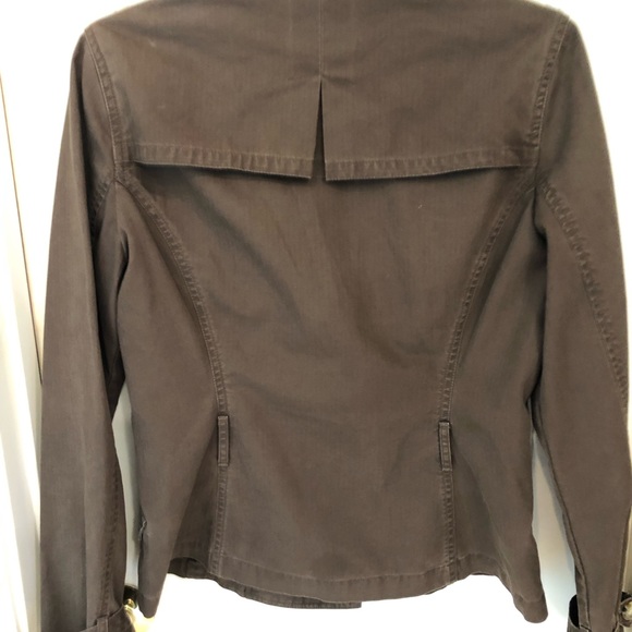 Apt. 9 brown denim jacket, double breasted, Women’s size medium - Picture 3 of 8